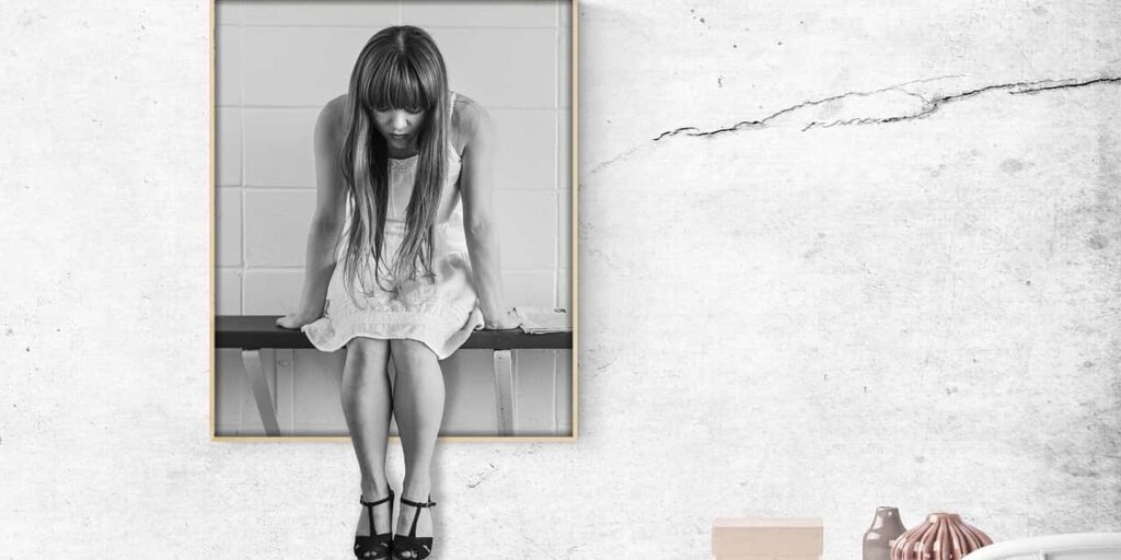 40代独身女性が自己肯定感が下がる様子