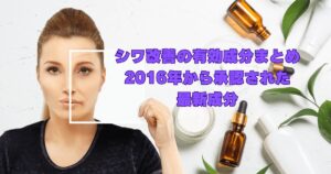 シワ改善の有効成分まとめ2016年から承認された最新成分のイメージ