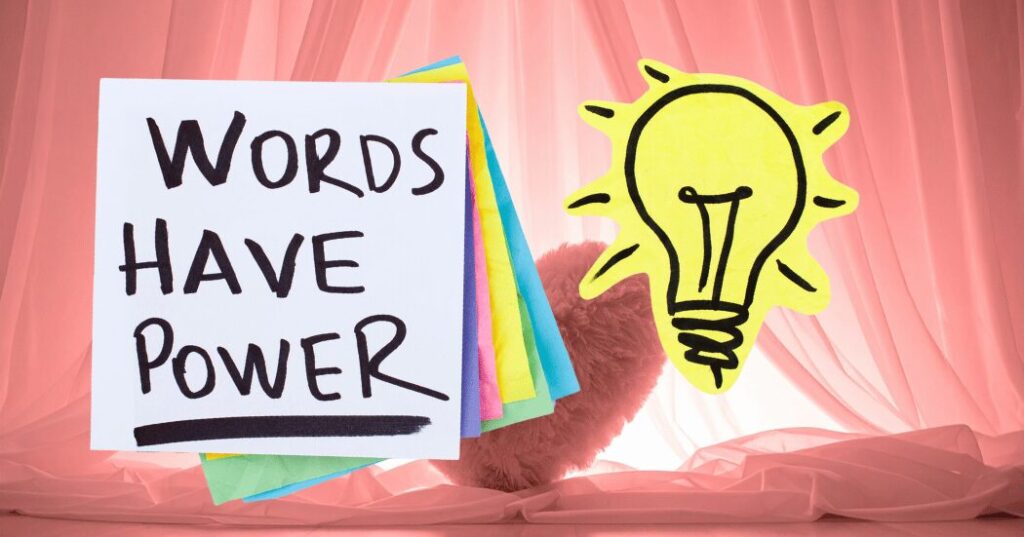 替テキスト（alt属性）

言葉の周波数とは何かをイメージした図解。言葉が感情や波動に影響する様子を、光や波紋とともに表現した画像。