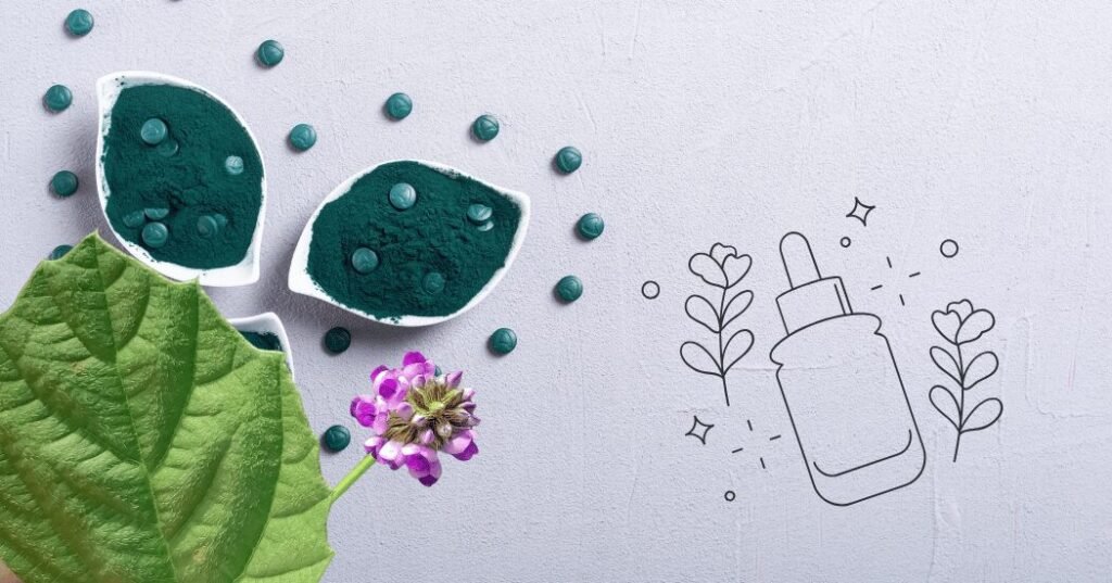 バクチオール(Bakuchiol)をイメージした美容成分のビジュアル。植物由来の整肌成分として“植物性レチノール”とも呼ばれ、やさしく肌を整えるイメージ画像。