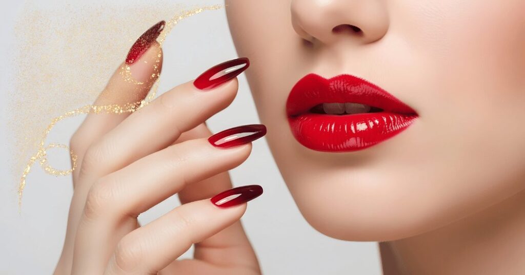 40代女性が上品に身だしなみを整える姿。成熟した大人として外見で自己表現する重要性を表現したイメージ。
