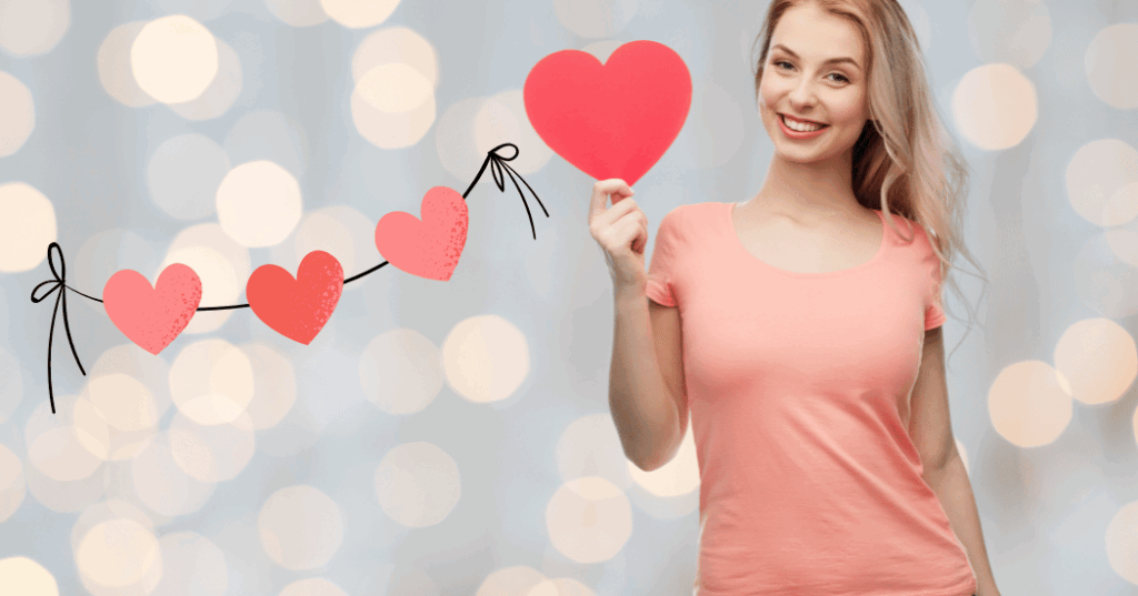 出会いは努力ではなく波動の共鳴によって引き寄せられることを表現した40代女性の前向きなイメージ画像