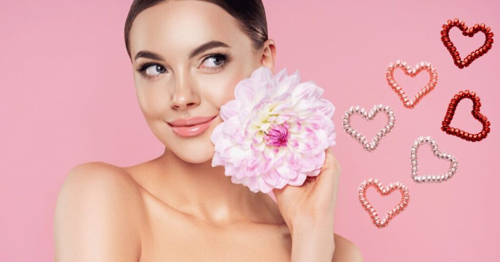 恋する気持ちが女性を最も美しく輝かせる瞬間を表現したビジュアル。恋がもたらす幸福感と内なる輝きをイメージ