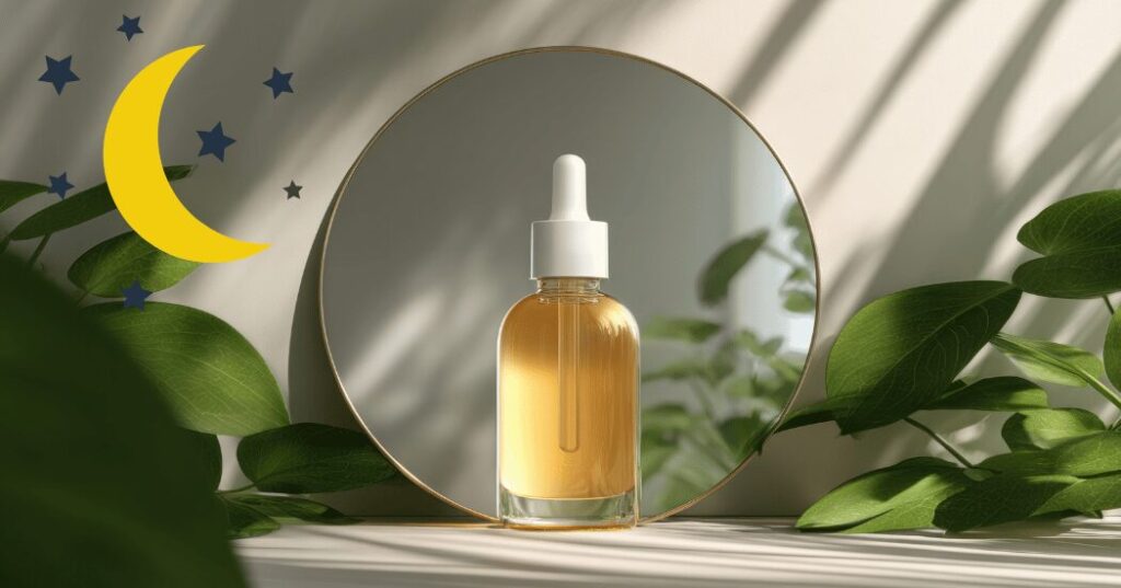 レチナール(Retinal)をイメージした美容成分のビジュアル。進化系ビタミンA誘導体として、肌をなめらかに整える整肌成分のイメージ画像。