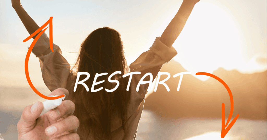 無意識のパターンに気づくことで人生が再スタートすることを示すまとめイメージ