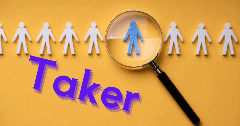 テイカーを見極めることでギバーの人生と心を守る重要性を表すイメージ