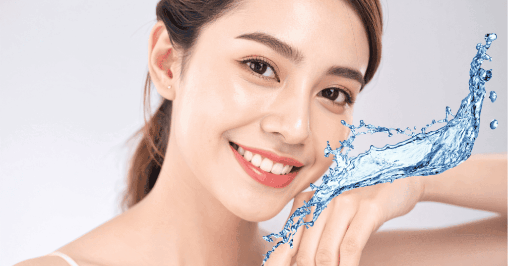 水分補給が肌や巡りなど美容コンディションに与える影響を解説するイメージ