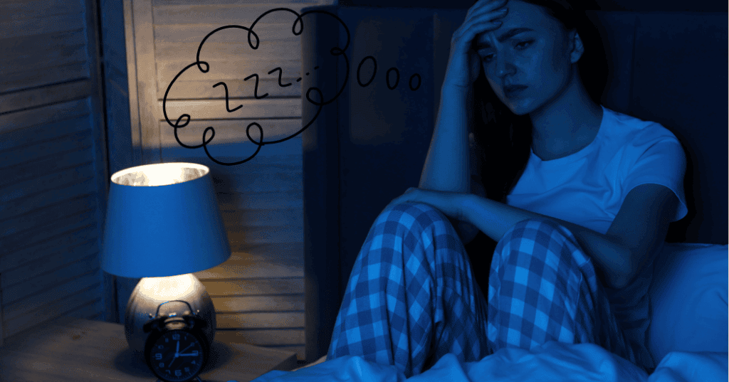 40代女性に多い、睡眠と美容に関する5つのつまずきを表したイメージ